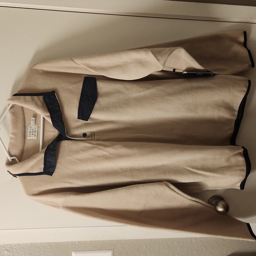 Thread Wave size L  Oatmeal button placket